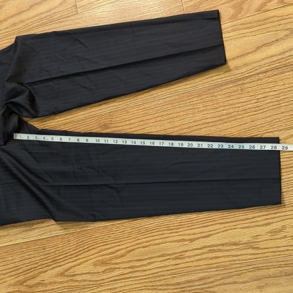 Charcoal gray Reda wool women's dress pants with blue sripe, Boss Hugo Boss 4 - Picture 6 of 7